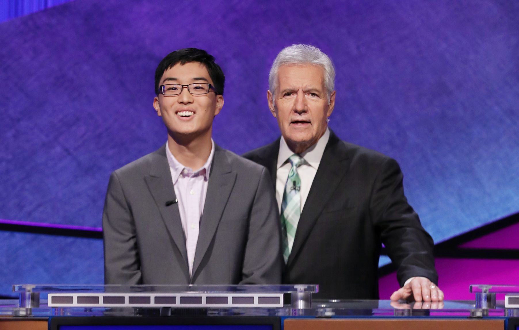 Tim Cho with Alex Trebek